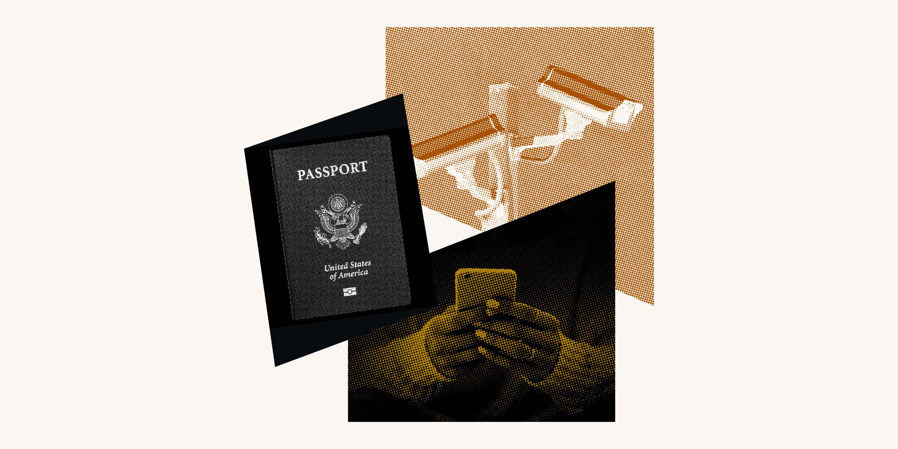 Collage of images related to National Security